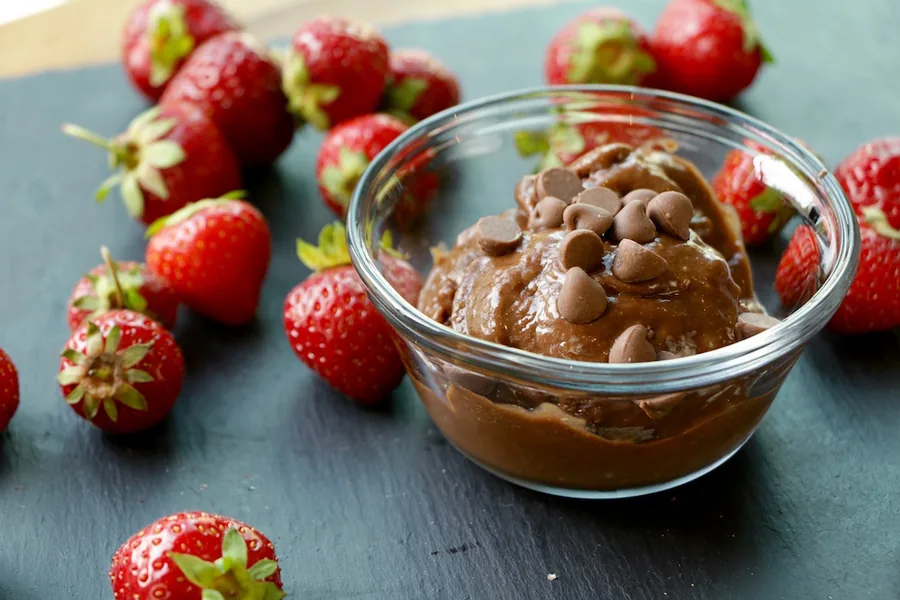 Crème glacée banane et chocolat