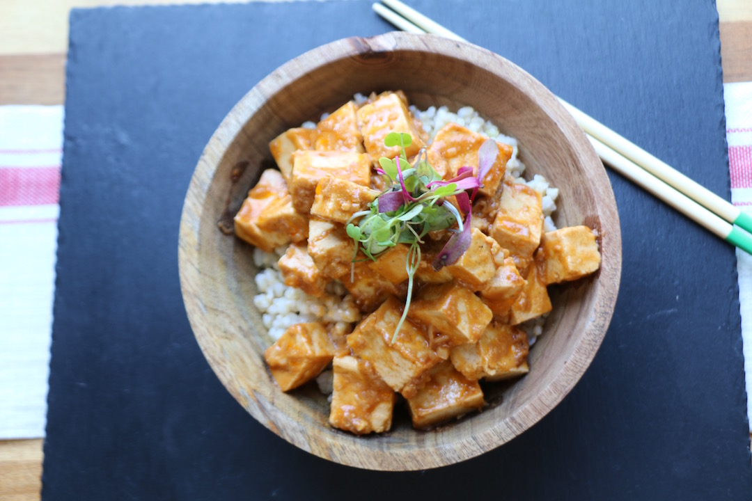 Tofu peanut sauce