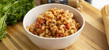 Macaroni à la viande végane