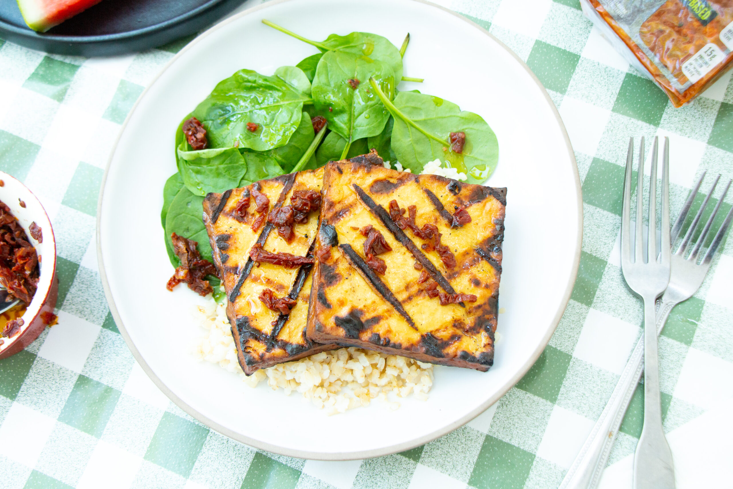 Le tofu Fumé BBQ de La Cuisine de Jean-Philippe