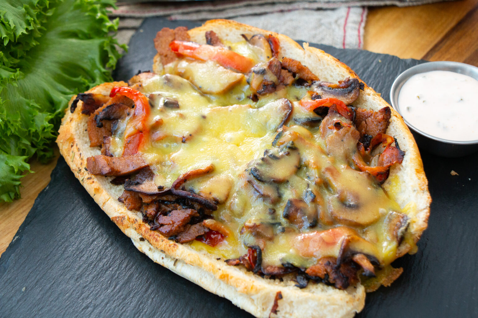 Sandwich Philly Cheesesteak au Seitan La cuisine De JeanPhilippe