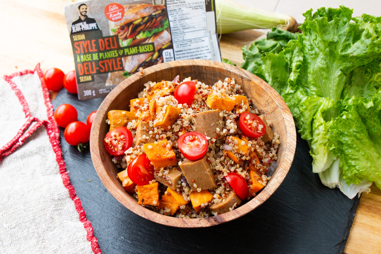 Salade de seitan et patates douces La cuisine De JeanPhilippe