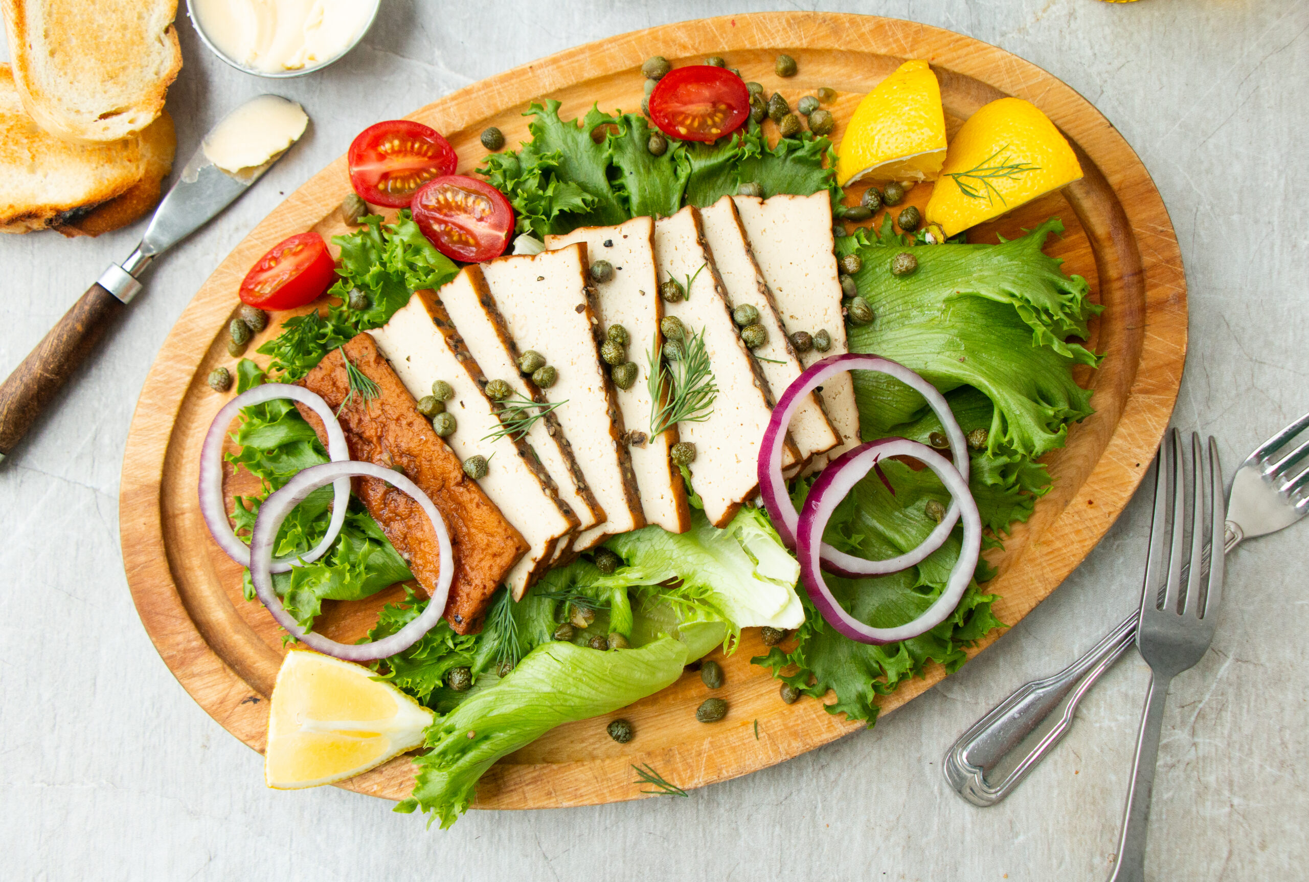 Tofu fumé aux 4 poivres de La Cuisine de Jean-Philippe