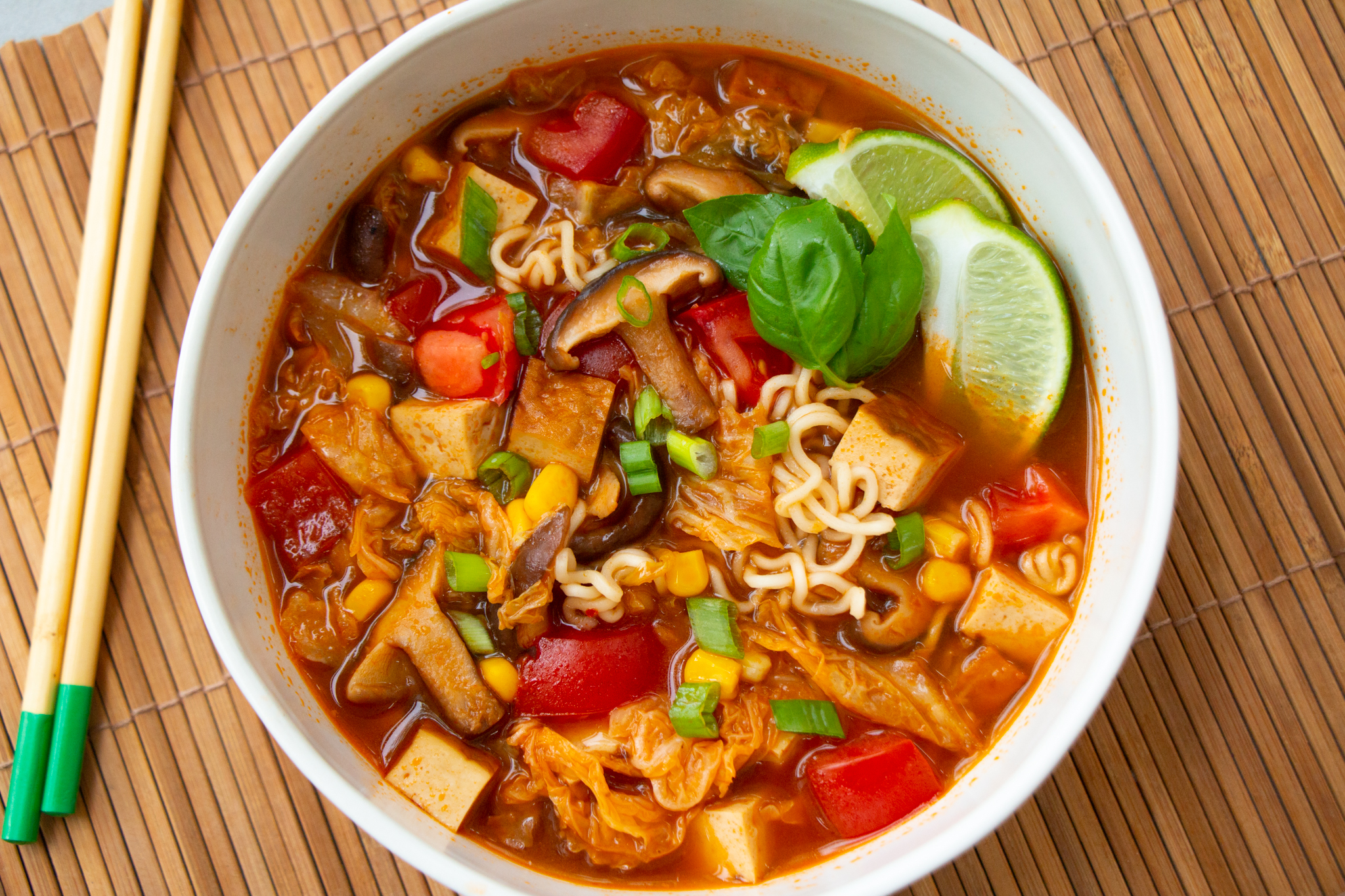 Soupe Tom Mioum au Tofu Fumé aux 4 Poivres de La Cuisine de Jean-Philippe